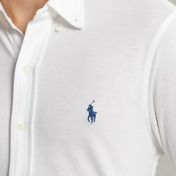 Ralph Lauren Men's White mesh Shirt. Size XXL. - Picture 10 of 11